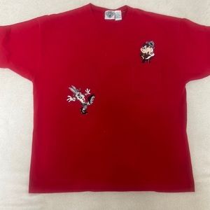 Bugs Bunny Embroidered Football Tee